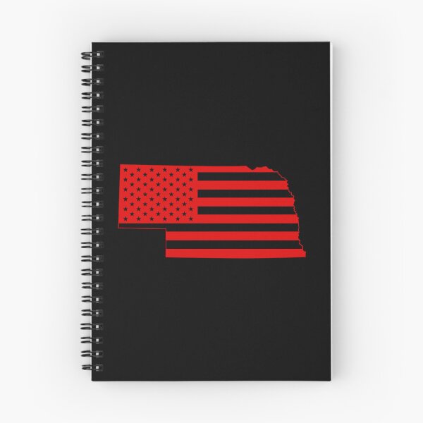 Item preview, Nebraska USA Flag Silhouette – Stars and Stripes State Outline designed and sold by Paper Drip.