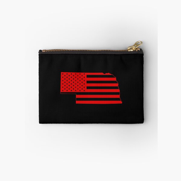 Item preview, Nebraska USA Flag Silhouette – Stars and Stripes State Outline designed and sold by Paper Drip.