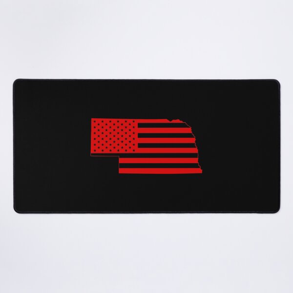 Item preview, Nebraska USA Flag Silhouette – Stars and Stripes State Outline designed and sold by Paper Drip.