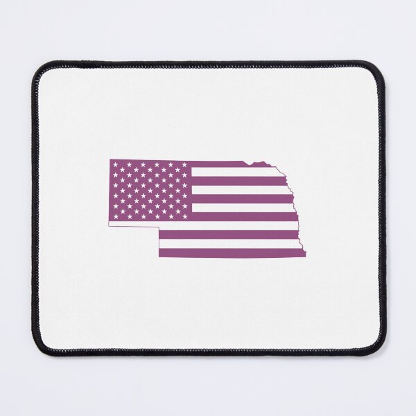 Item preview, Nebraska USA Flag Silhouette – Stars and Stripes State Outline designed and sold by Paper Drip.