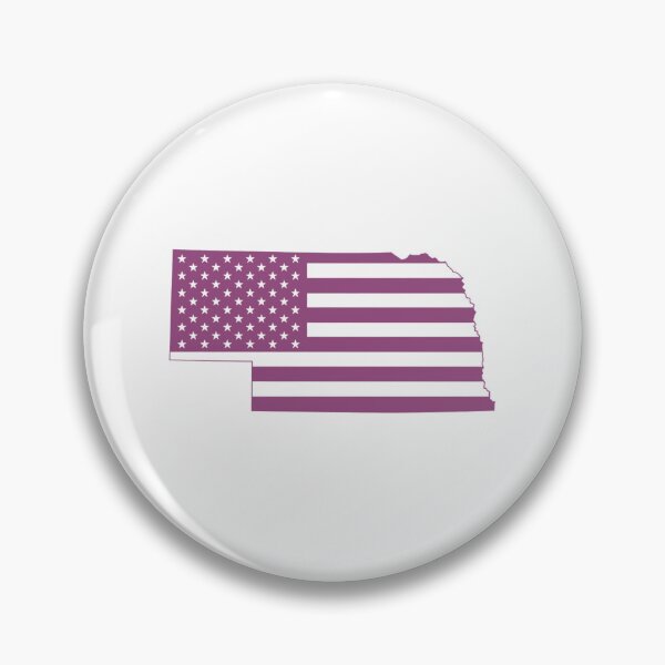 Item preview, Nebraska USA Flag Silhouette – Stars and Stripes State Outline designed and sold by Paper Drip.