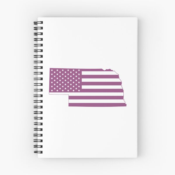 Item preview, Nebraska USA Flag Silhouette – Stars and Stripes State Outline designed and sold by Paper Drip.