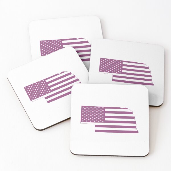 Item preview, Nebraska USA Flag Silhouette – Stars and Stripes State Outline designed and sold by Paper Drip.