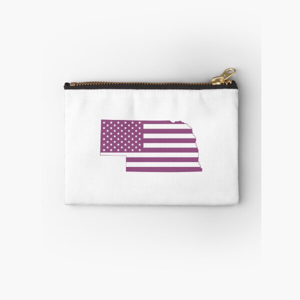Item preview, Nebraska USA Flag Silhouette – Stars and Stripes State Outline designed and sold by Paper Drip.
