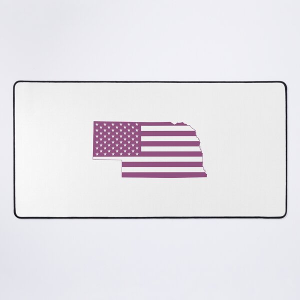 Item preview, Nebraska USA Flag Silhouette – Stars and Stripes State Outline designed and sold by Paper Drip.