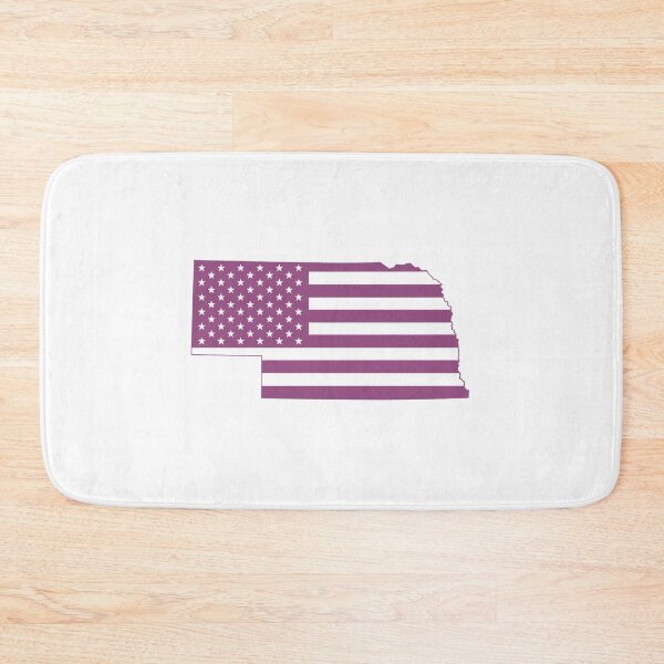 Item preview, Nebraska USA Flag Silhouette – Stars and Stripes State Outline designed and sold by Paper Drip.