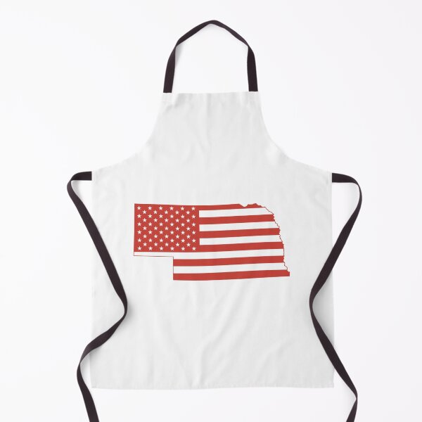 Item preview, Nebraska USA Flag Silhouette – Stars and Stripes State Outline designed and sold by Paper Drip.