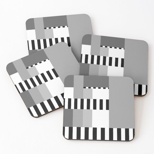 Item preview,  Monochrome Geometric Abstract in Shades of Gray designed and sold by InFrameVision.