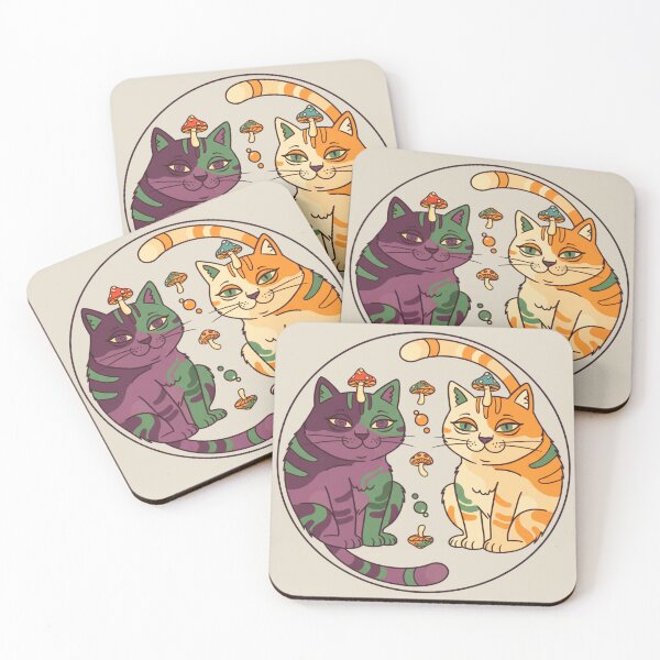 Item preview, FUNKY GROOVY CAT YIN YANG 70s AESTHETIC DESIGN designed and sold by MythAndMotion.