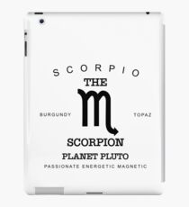 October November Birthday Gifts Born In October November Scorpio Gift Zodiac Sign Horoscope iPad Case/Skin
