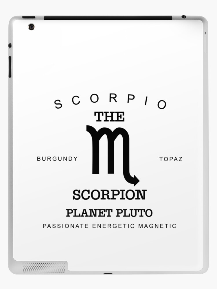 October November Birthday Gifts Born In October November Scorpio Gift Zodiac Sign Horoscope iPad Case Skin