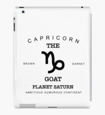 December January Birthday Gifts Born In December January Capricorn Gift Zodiac Sign Horoscope iPad Case/Skin