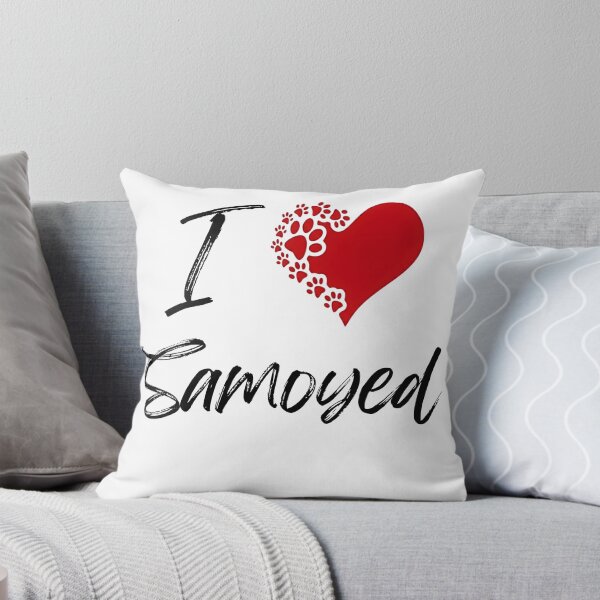 Item preview, I Love Samoyed T-Shirt - Samoyed Paw Print Heart Design Tee - Cute Dog Lover Gift designed and sold by jinaru3.