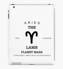 March April Birthday Gifts Born In March April Aries Gift Zodiac Sign Horoscope iPad Case/Skin