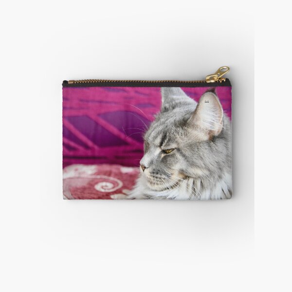 Artikelvorschau, Maine Coon Nahaufnahme – „Lass mich in Ruhe“-Blick / Swiss Artwork Photography entworfen und verkauft von Raphael Wolf.