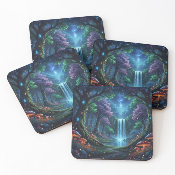 Item preview, Enchanted Forest Art: Magical Fantasy Landscape Design designed and sold by Magounette.