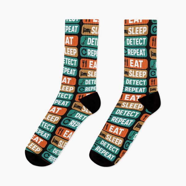 Item preview, Eat Sleep Detect Repeat Metal Detecting Fun designed and sold by LuminOrb.
