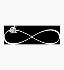 Infinity knitting yarn symbol / knitters gifts Photographic Print