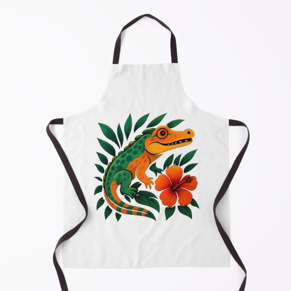 Item preview, Tropical Caiman – Vibrant Jungle Illustration designed and sold by UmniTok.