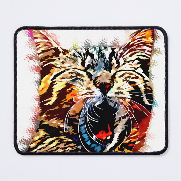 Item preview, Yawning Rainbow Cat Art designed and sold by simpsonvisuals.