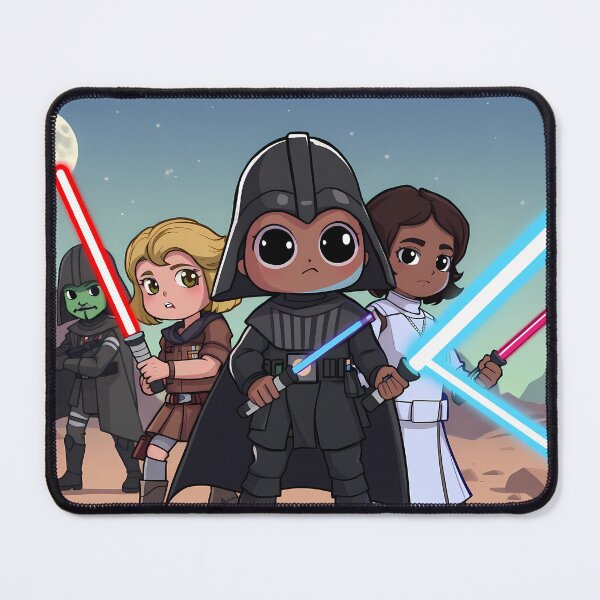 Item preview, Planets Cartoon Art Adventures Star Wars Characters Lightsabers designed and sold by ART ATTACK ZONE.