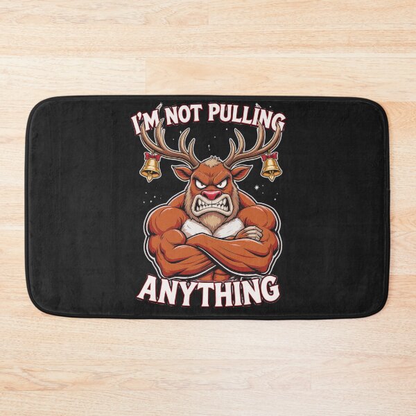 Item preview, Furious Reindeer – “I’m Not Pulling Anything” | Angry Christmas Reindeer Design designed and sold by ColorSplash123.