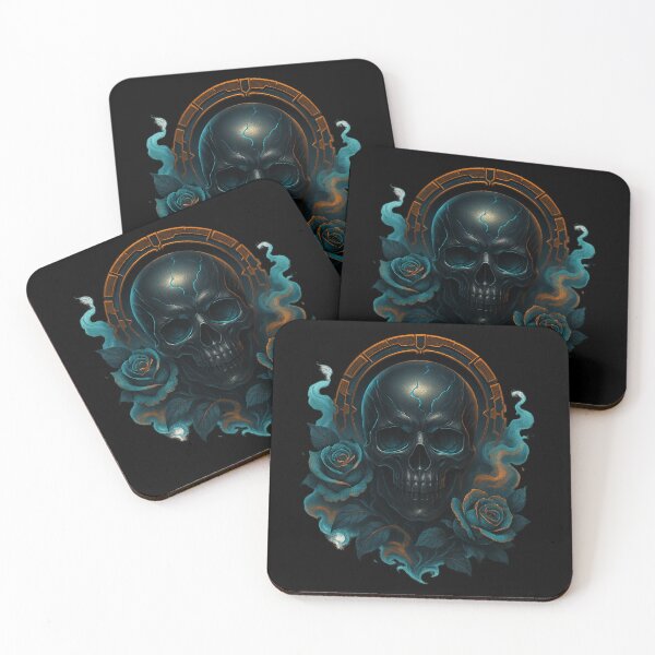 Item preview, Neon smoke skull designed and sold by LaNadaYFundante.