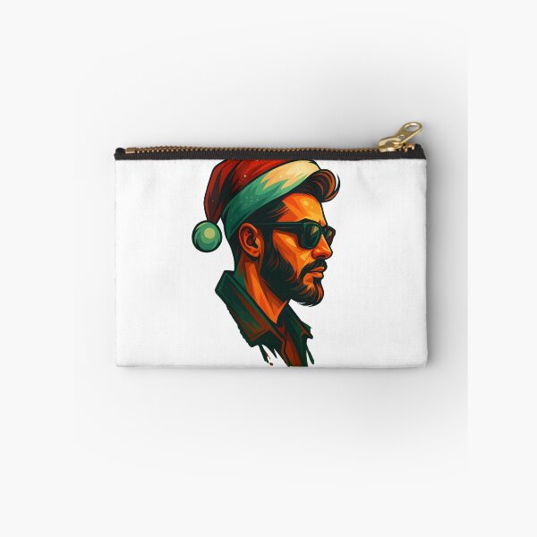 Item preview, Neon Christmas Portrait With Santa Hat designed and sold by DigiHub Linker.