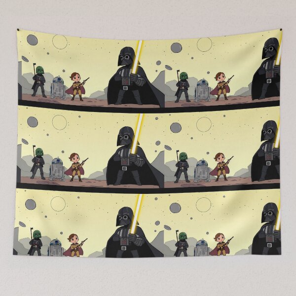 Item preview, Stellar Cartoon Art Adventures Star Wars Characters Lightsabers designed and sold by ART ATTACK ZONE.