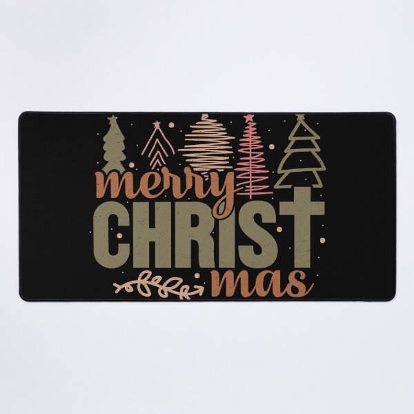 Item preview, Cute Christmas Doodle Art – Boho Merry Christmas Hand-Drawn Trees & Lettering designed and sold by lucidfrog.
