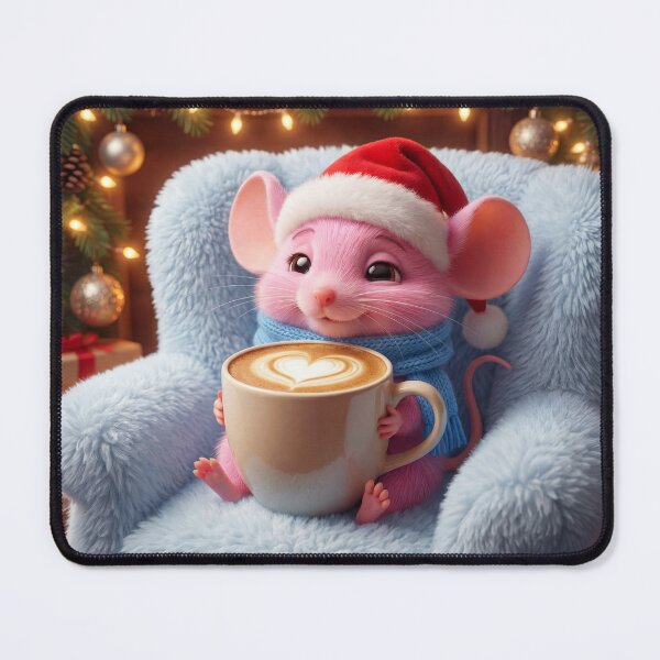 Item preview, Mousy Christmas Latte Cozy Art designed and sold by PuppyBerry.