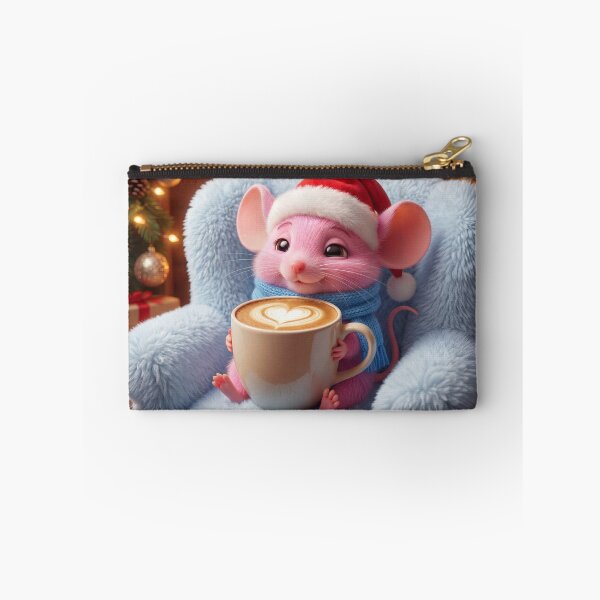 Item preview, Mousy Christmas Latte Cozy Art designed and sold by PuppyBerry.