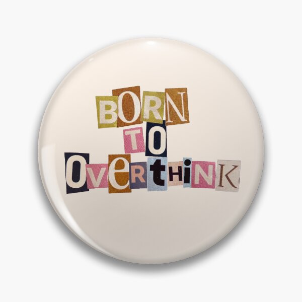Item preview, Born To Overthink Vintage Collage Letters designed and sold by Kusaka.art.