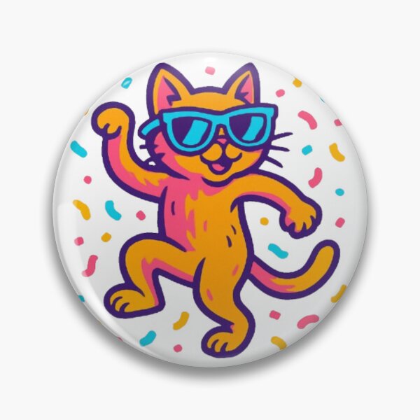 Item preview, Cute dancing cat - Colorful cat - Gift for cat lovers designed and sold by Gradasdaughter.