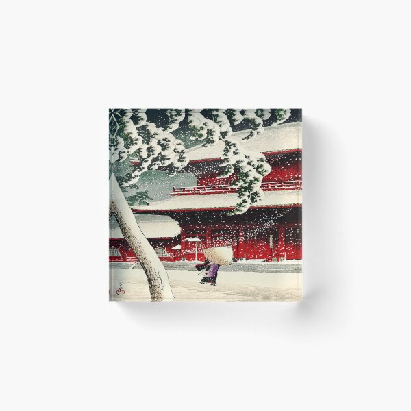 Item preview, The Zojoji Temple in Shiba | Kawase Hasui Japanese Woodblock Print (1925) designed and sold by UBU-space.