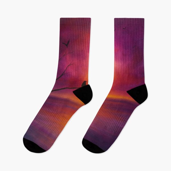 Item preview, Sunset Serenity Vibrant Tree Silhouette Over Reflective Water designed and sold by Joey Santiago.