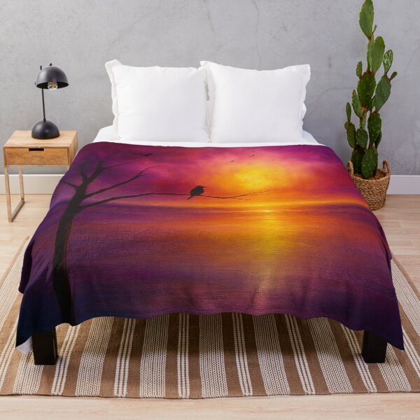 Item preview, Sunset Serenity Vibrant Tree Silhouette Over Reflective Water designed and sold by Joey Santiago.