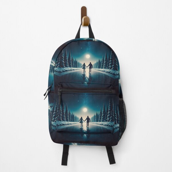 Item preview, Moonlit Magic on the Frozen Lake designed and sold by PawPrintedArt.