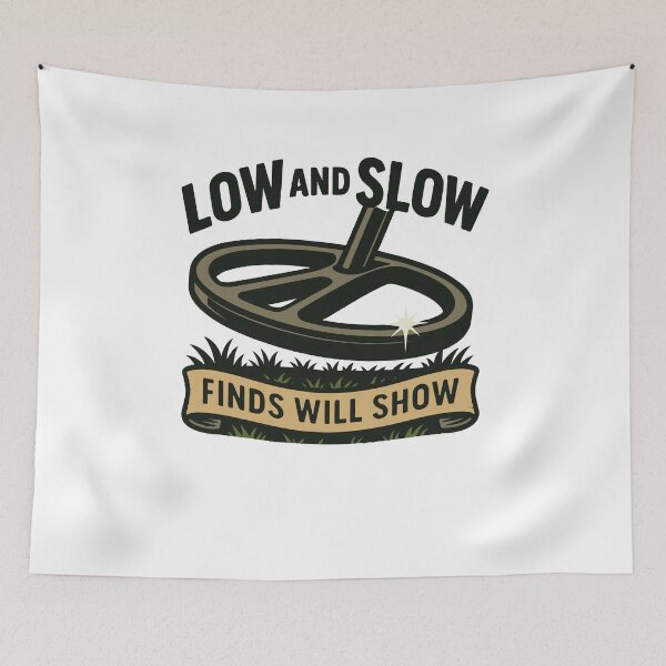 Item preview, Low And Slow Finds Will Show Treasure Hunting designed and sold by LuminOrb.