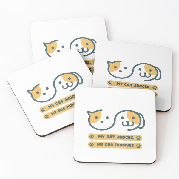 Item preview, My cat judges, my dog forgives designed and sold by Bada-stickers.