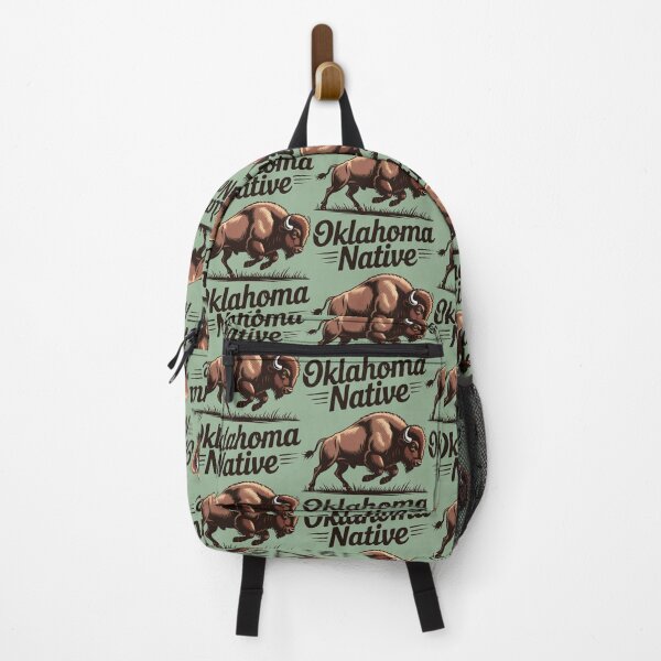 Item preview, Oklahoma Native Bison Pride Vintage Landscape Design designed and sold by SplashTastic.