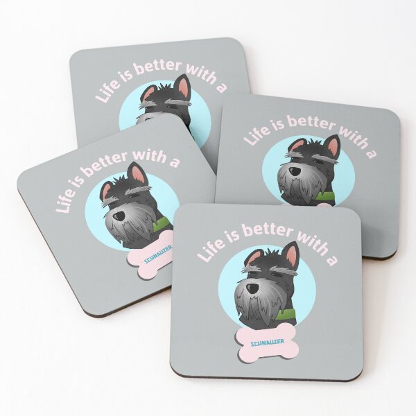 Artikelvorschau, Das Leben ist besser mit einem Schnauzer. entworfen und verkauft von SZ DesignZ.