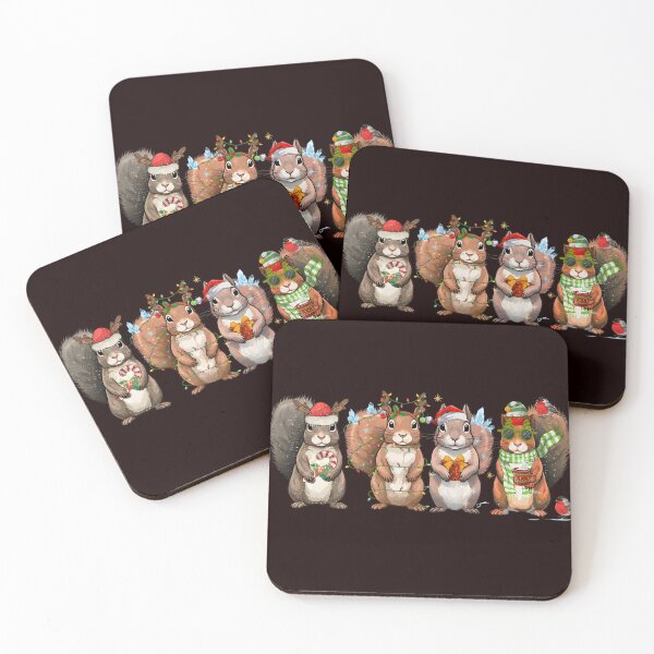 Item preview, Funny Squirrel Christmas, Holiday Animal Squad  designed and sold by DesignDenDo ⭐⭐⭐⭐⭐.