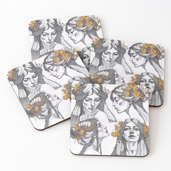 Item preview, Golden Flowers designed and sold by EnaBianca.