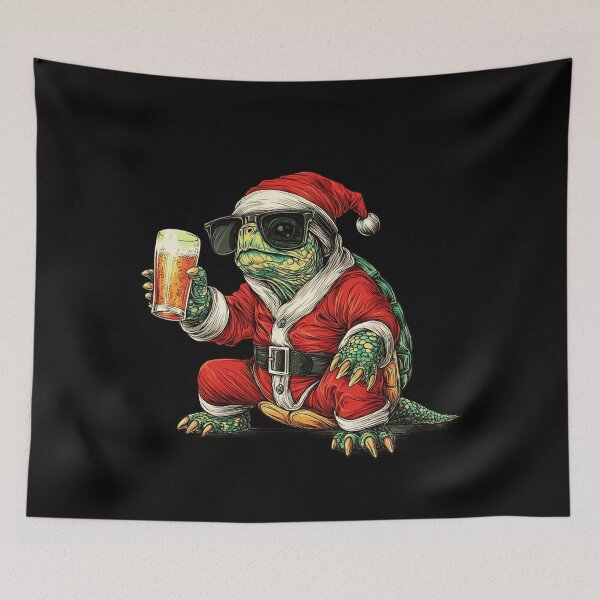 Item preview, Funny Santa Turtle Beer Christmas Holiday designed and sold by k3rstman1.