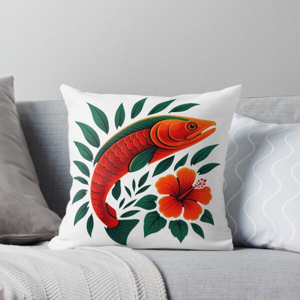 Item preview, Tropical Arapaima – Vibrant Jungle Fish Illustration designed and sold by UmniTok.