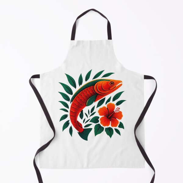 Item preview, Tropical Arapaima – Vibrant Jungle Fish Illustration designed and sold by UmniTok.
