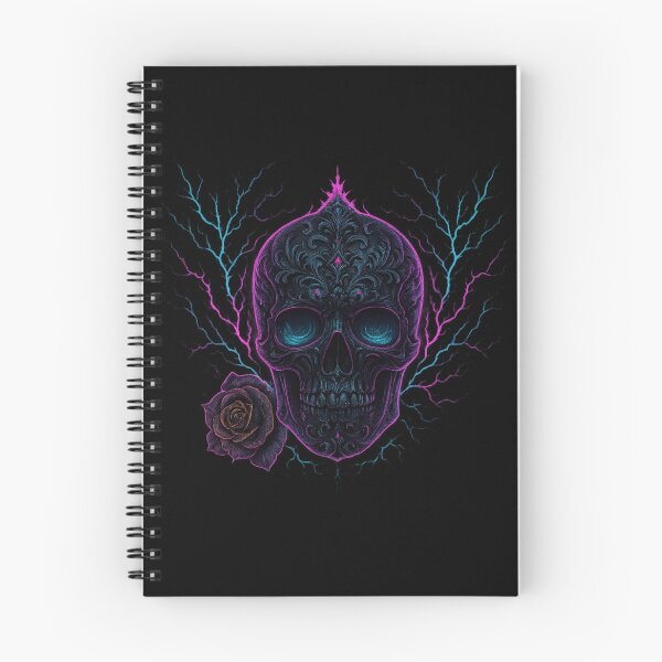 Item preview, Dark skull with purple lightning designed and sold by LaNadaYFundante.