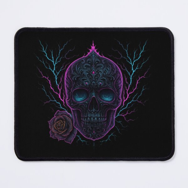 Item preview, Dark skull with purple lightning designed and sold by LaNadaYFundante.