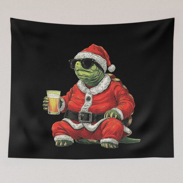 Item preview, Cool Santa Turtle Drinking Beer Christmas Party designed and sold by k3rstman1.
